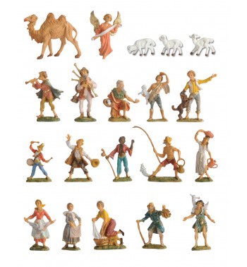 Assortiment de 20 éléments pour crèche 4 cm