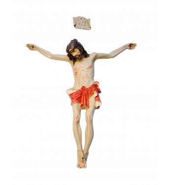 Corps du Christ en résine n° 18, H  180 cm