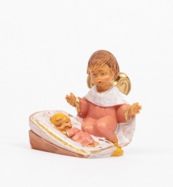 Ange rose avec un coussin (139GR), H 5,5 cm