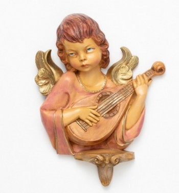 Ange avec une mandoline (168), H 20 cm