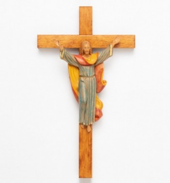 Le Christ Ressuscité (172) sur la Croix 30x17 cm
