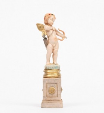Cupidon (269) coloration porcelaine, H 14 cm