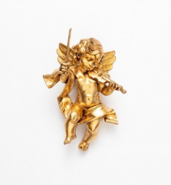 Ange avec un violon (366), feuille d'or H 22 cm