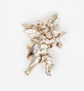 Ange avec un violon (566), feuille d'argent H 17 cm