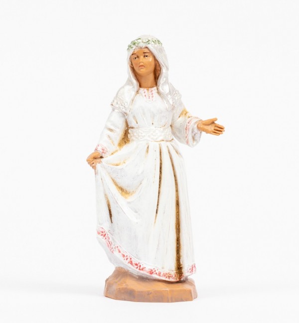 Jeune mariée à son mariage à Cana en Galilée (587), H 12 cm