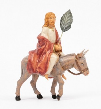 Jésus sur un âne (591), H 12 cm