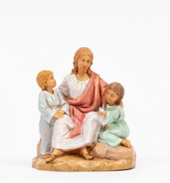 Jésus avec des enfants (592), H 12 cm