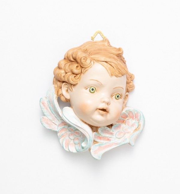 Tête d’Ange, côté gauche (679) coloration porcelaine, H 19 cm