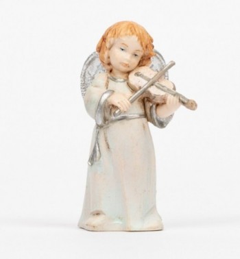 Ange avec un violon (684) coloration porcelaine, H 7,5 cm