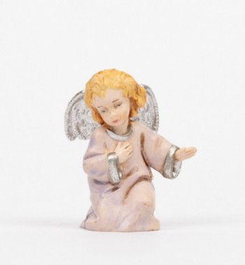 Ange agenouillé (688) coloration porcelaine, H 5 cm