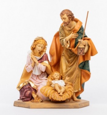 Famille Sainte en résine (693), H 65 cm