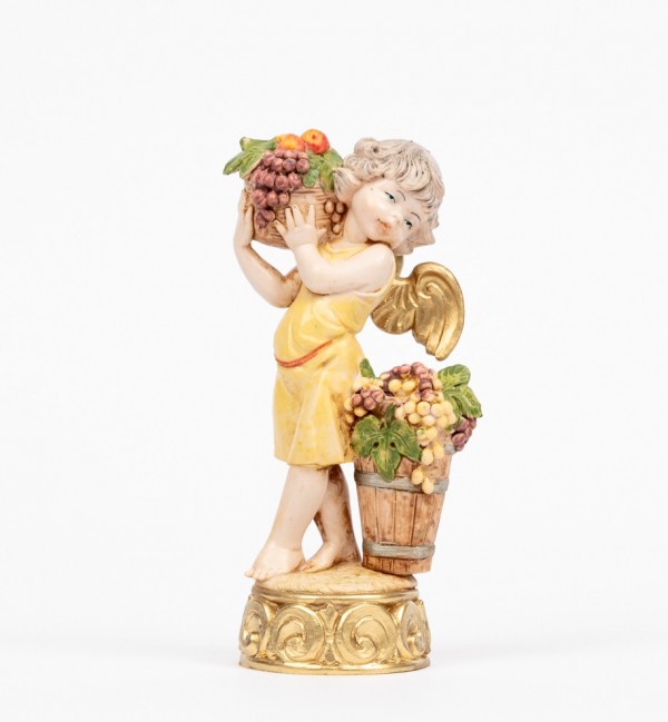 Ange d'automne (852) coloration porcelaine, H 12 cm