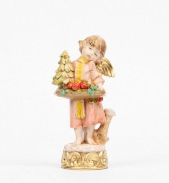 Ange d’hiver (854) coloration porcelaine, H 12 cm