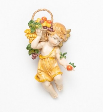 Ange d'automne (856) coloration porcelaine, H 12 cm