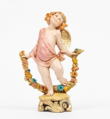 Ange de printemps (861) coloration porcelaine, H 17 cm