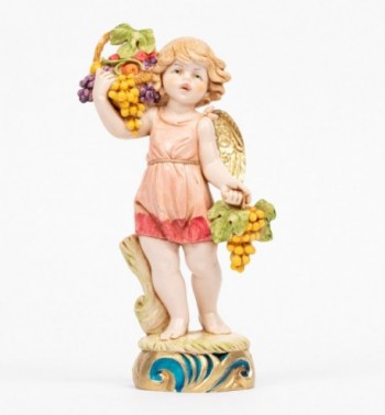 Ange d'automne (852) coloration porcelaine, 17 cm