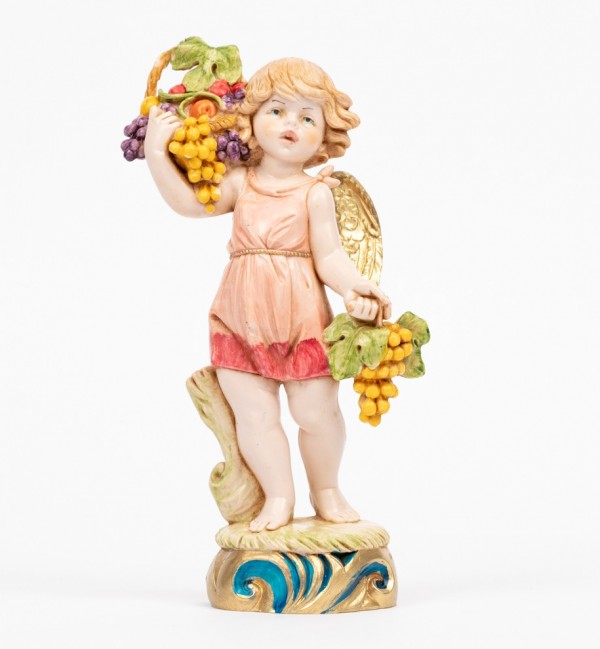 Ange d'automne (852) coloration porcelaine, 17 cm