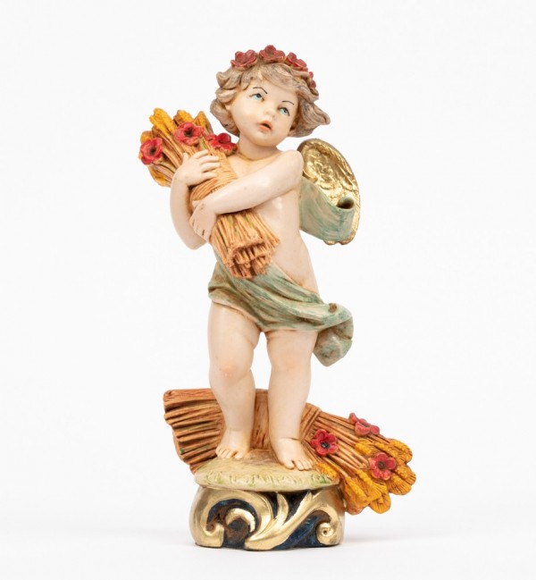 Ange d'été (863) coloration porcelaine, H 17 cm