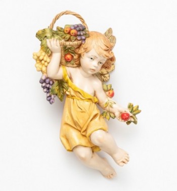 Ange d'automne (866) coloration porcelaine, 17 cm