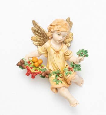 Ange d’hiver (868) coloration porcelaine, H 17 cm