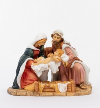 Famille Sainte en résine (893), H 36 cm