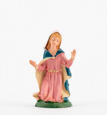 Sainte Vierge pour crèche couleurs traditionelles 10 cm