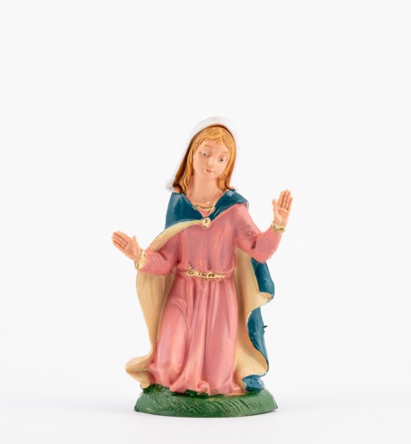 Sainte Vierge pour crèche couleurs traditionelles 10 cm