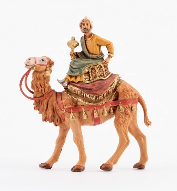 Roi Mage sur un chameau (9) pour crèche 10 cm