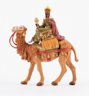 Roi Mage sur un chameau (10) pour crèche 10 cm