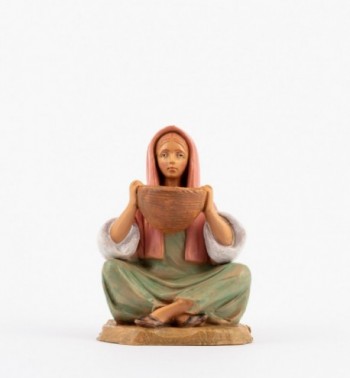 Figurine De Berger Fontanini Pour Crèche De Noël - 12 Cm, Peinte à La Main, Livrée Avec Tapis