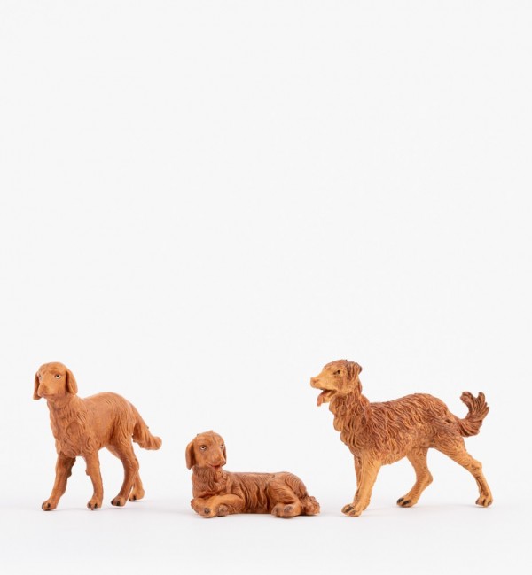 Chiens pour crèche 12 cm