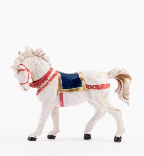 Cheval blanc pour crèche 12 cm