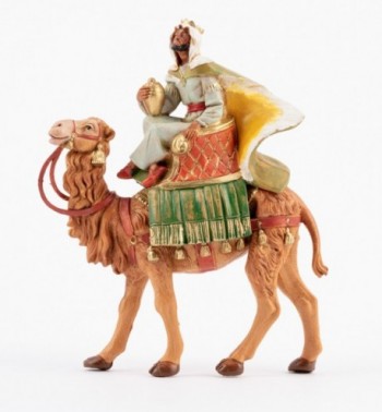 Roi Mage sur un chameau pour crèche 12 cm