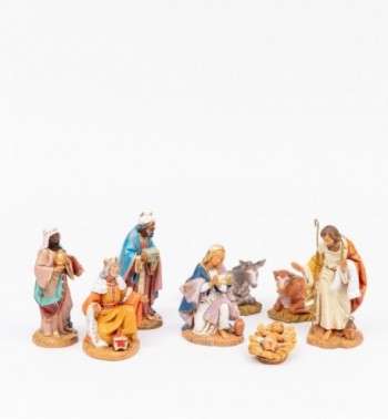 Naissance de Jésus - 8 éléments pour crèche 15 cm