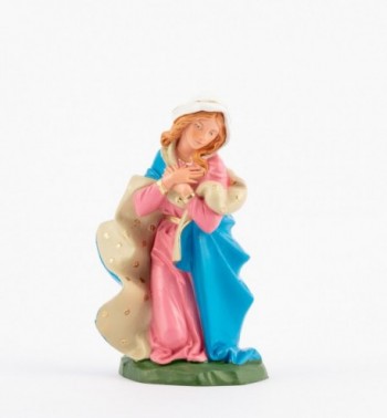 Sainte Vierge pour crèche couleurs traditionelles 19 cm
