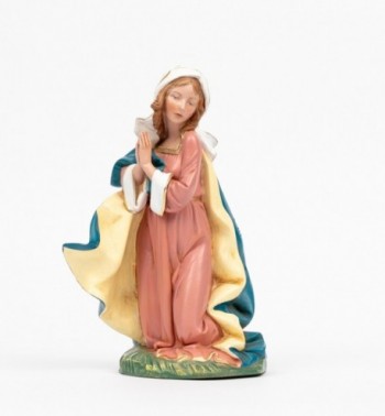 Sainte Vierge pour crèche couleurs traditionelles 30 cm