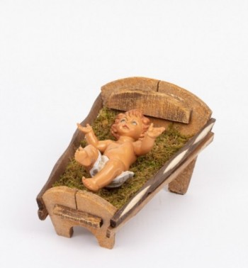 L'Enfant et le berceau pour crèche 45 cm