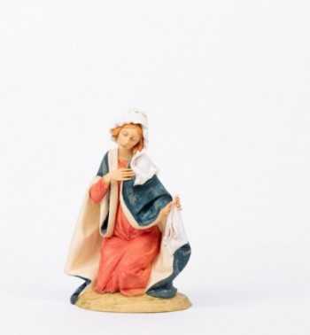 Sainte Vierge en résine pour crèche 52 cm