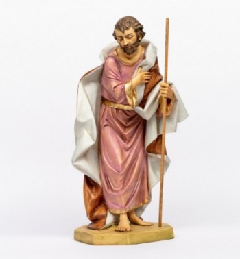 Saint-Joseph en résine pour crèche 65 cm
