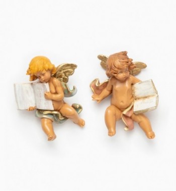 Anges avec un livre (896-7), H 7 cm