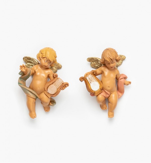 Anges avec une lyre (996-7), H 7 cm