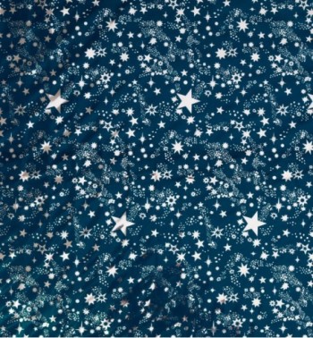 Rouleau de fond de ciel étoilé argenté 100x70 cm