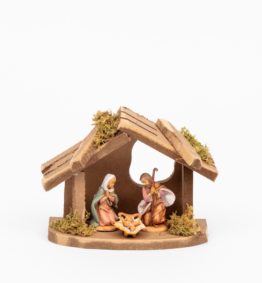 Etable n° 413 pour crèche 6,5 cm - Étable pour crèche de Noël 6,5 cm