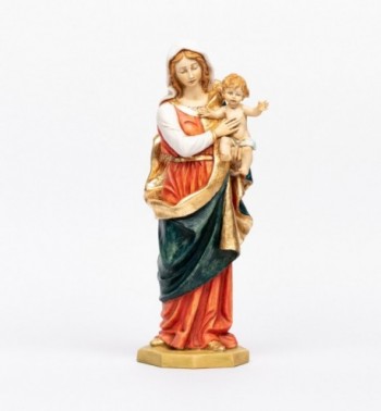 Sainte Vierge avec l’Enfant en résine, H 51 cm