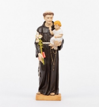 Saint-Antoine avec l’Enfant en résine, H 52 cm