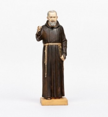 Padre Pio en résine, H 50 cm