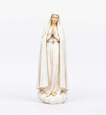Sainte Vierge de Fatima en résine, H 52 cm