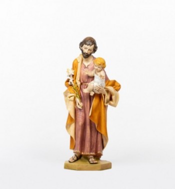 Saint-Joseph avec l’Enfant en résine, H 104 cm