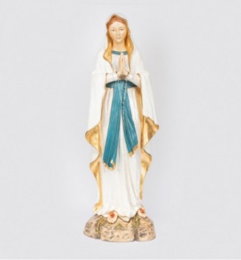 Sainte Vierge de Lourdes en résine, H 174 cm