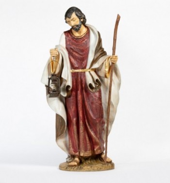 Saint-Joseph en résine pour crèche 180 cm